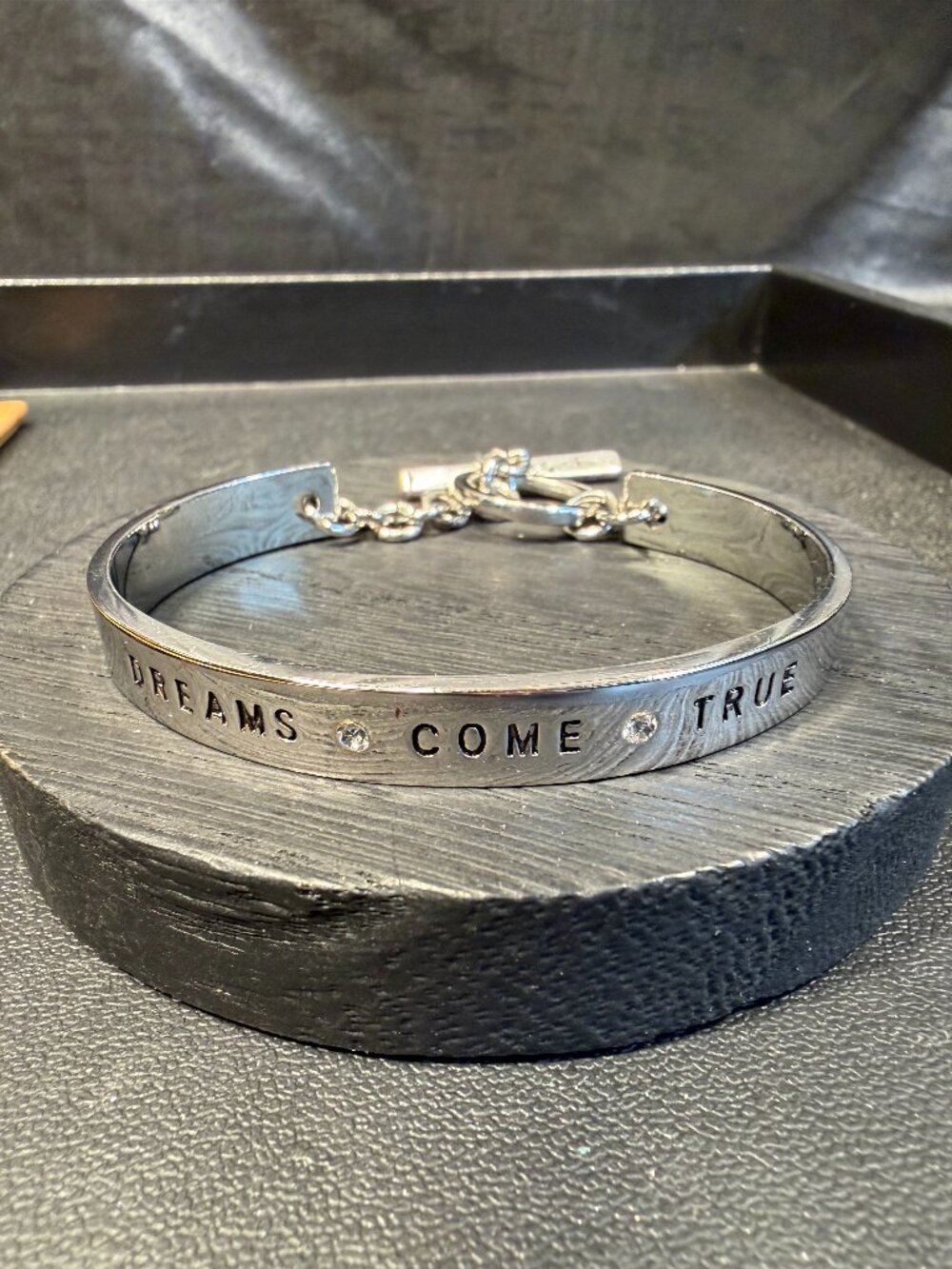 BCBGeneration Silvertone "Dreams Come True "Cuff Bracelet